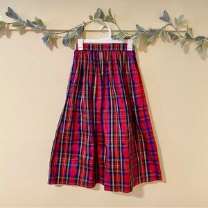 Vintage Talbots Tartan Midi Skirt